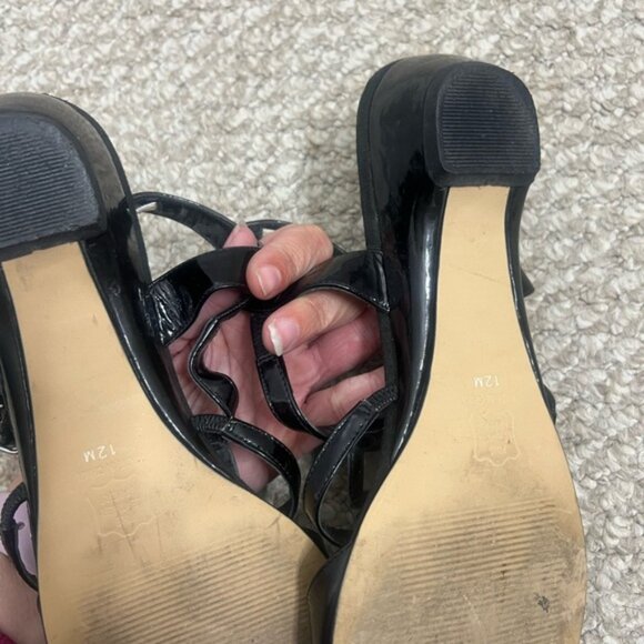 Ros Hommerson Vintage Sandal Heel black size 12 - Picture 8 of 10
